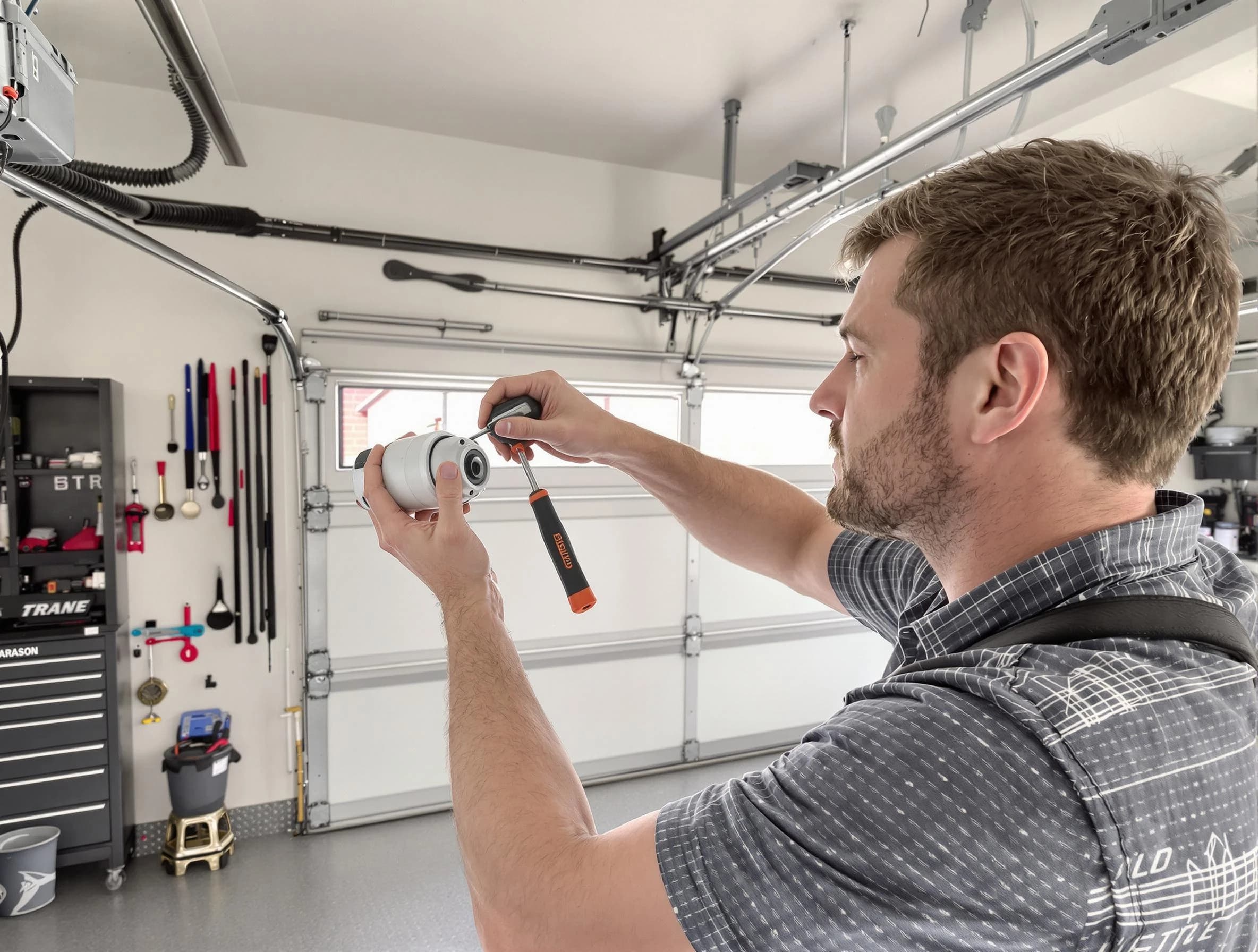 Garage door opener repair service by Ridgewood Garage Door Repair in Ridgewood