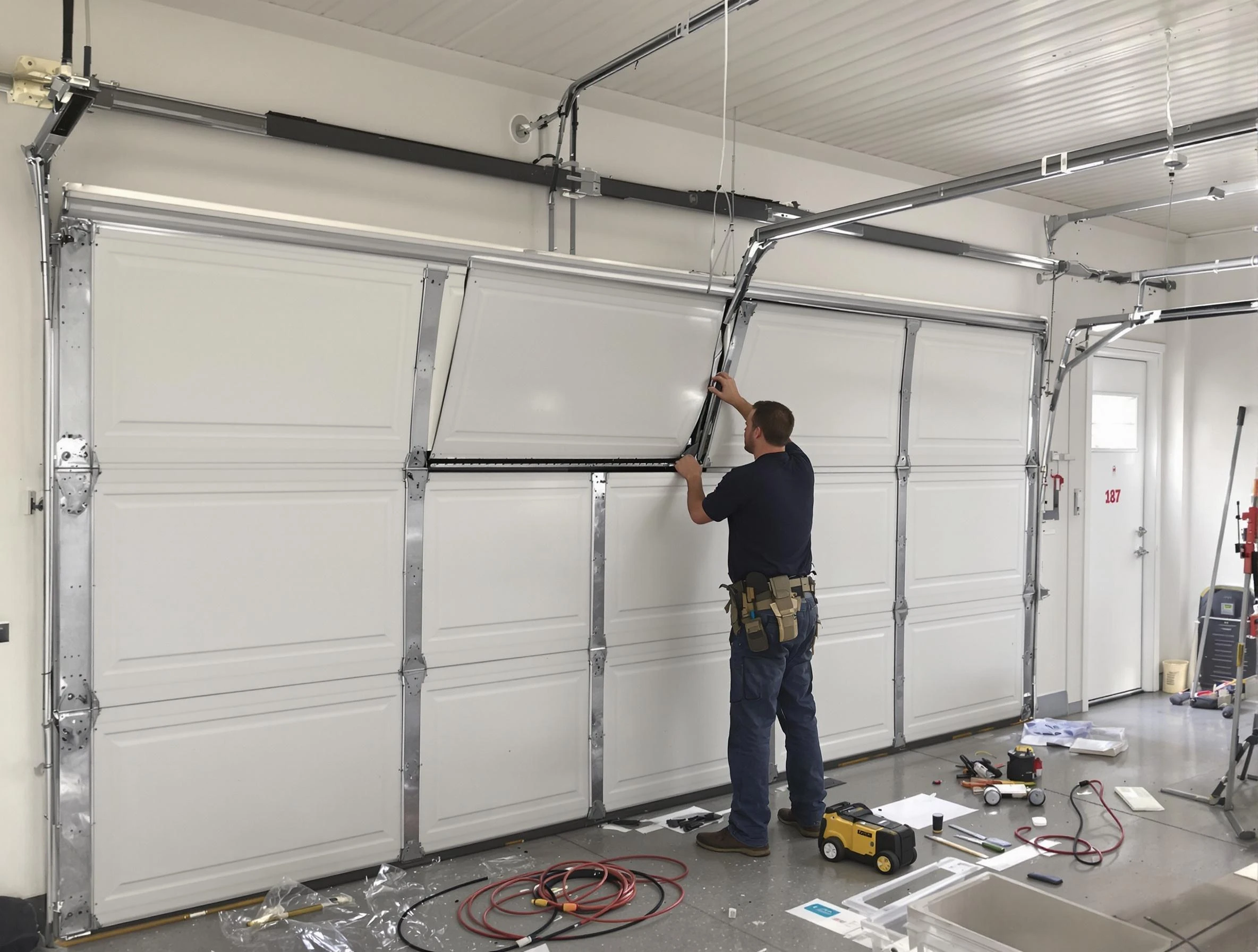 Garage Door Section Replacement in Ridgewood